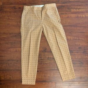 J. Crew women’s stretch slim trouser pant printed